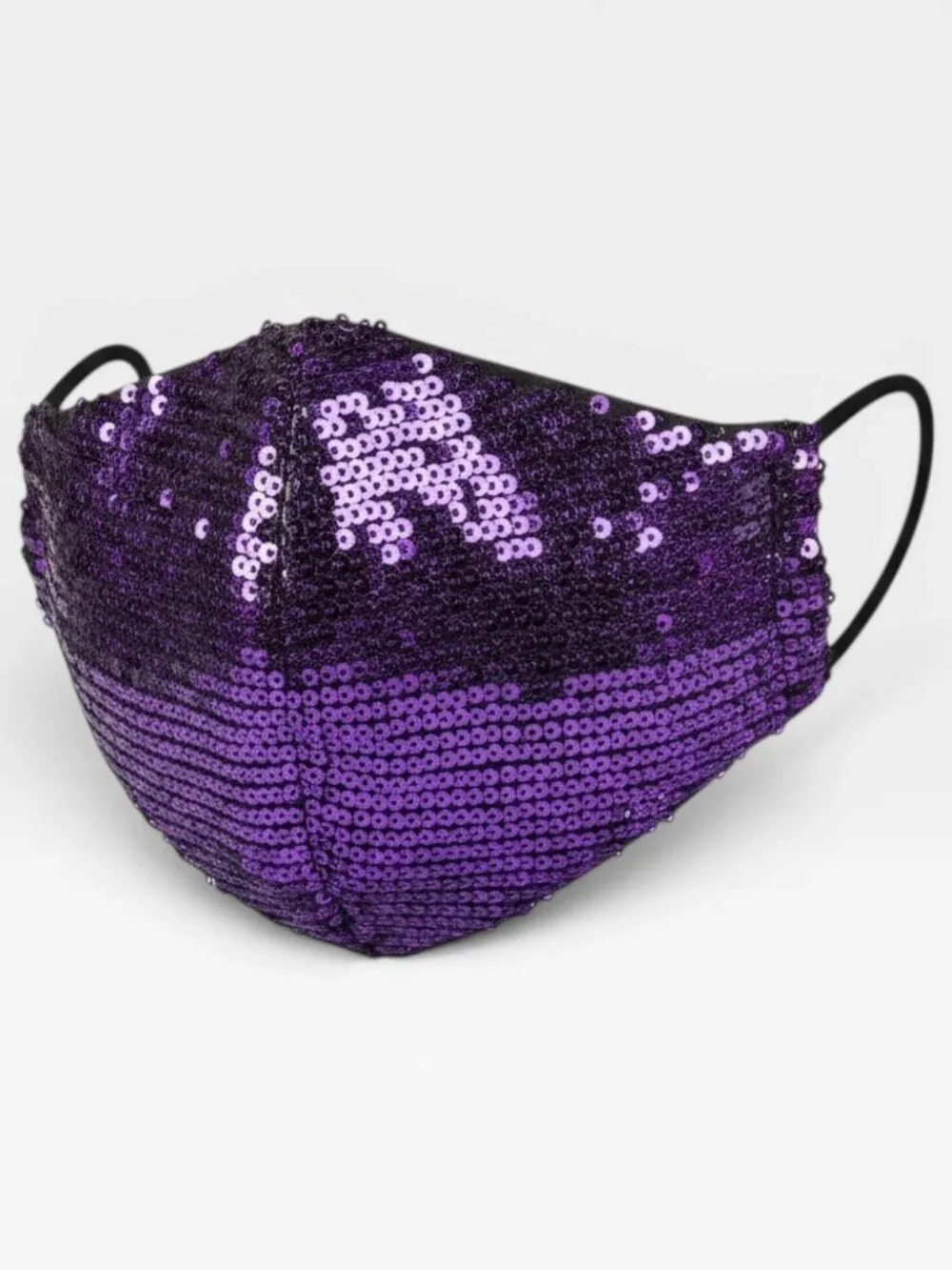 Purple Sequin Festival Face Mask NWT | Disco Rave Costume Adjustable